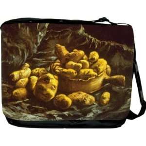  Van Gogh Art Earthern Bowls Messenger Bag   Book Bag 