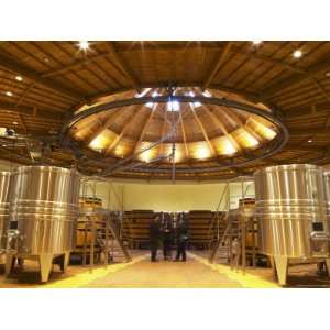 Winery with Wooden and Stainless Steel Fermentation Vats, Maison Louis 