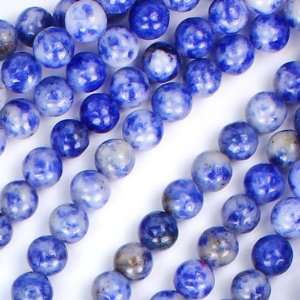  6mm Round Denim Lapis Gemstone Beads Arts, Crafts 
