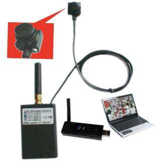   Wireless USB receiver Button Hidden Color Camera Security CCTV System