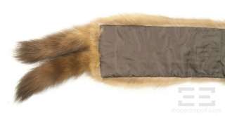 Alper Richman Furs Brown Russian Sable Fur Shawl  