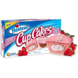 Hostess Strawberry Cup Cakes, 15 oz (Pack of 3)  Grocery 