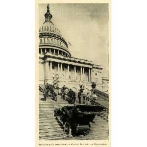 1908 Print Capitol Washington DC Automobile Steps Car 