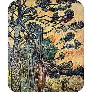  Vincent van Gogh Art Firwoods At Sunset MOUSE PAD Office 