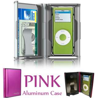 Mophie Aluminum Case Wallet for iPod Nano 2nd Gen PINK  