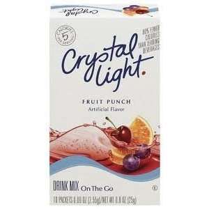Crystal Light Fruit Punch Drink Mix On The Go 15 0.09 oz (6 Boxes 