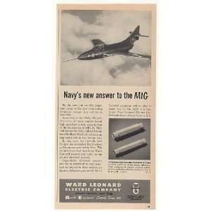  1953 Grumman Cougar Jet Ward Leonard Resistors Print Ad 