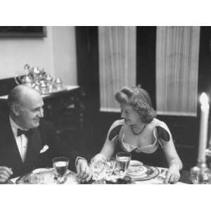  Arthur Gardner and Mrs. Robert Guggenheim Attending Dinner 