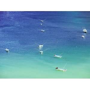  Boats in Man of War Bay, Charlotteville, Tobago, Trinidad 