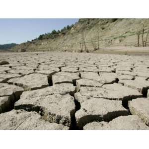 Earth Lies at the Bottom of the Arenos Reservoir Near Pueblo De Arenos 