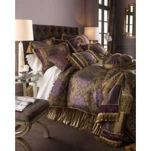  Dian Austin Couture Home Ruched Velvet European Sham with 