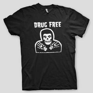 DRUG FREE Misfits STRAIGHT EDGE Vegan Danzig sXe Have Heart T Shirt 