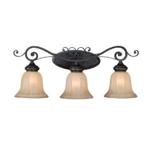 La Grange Collection 3 Light 26 Seville Iron Bath Vanity Fixture with 