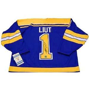  Mike Liut Autographed Jersey