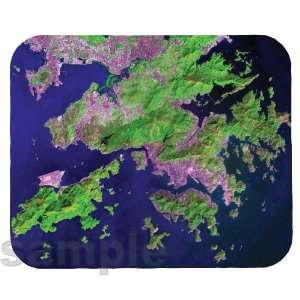  Hong Kong Satellite Map Mouse Pad 