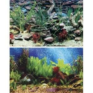  Double Sided Aquarium Background 24 High X 48 Wide Pet 