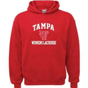  Tampa Spartans Red Youth Womens Lacrosse Arch Hooded 