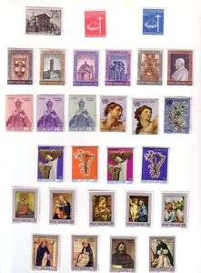 VATICAN CITY MNH STAMPS ISSUED 1949 71 ERA S 1883  