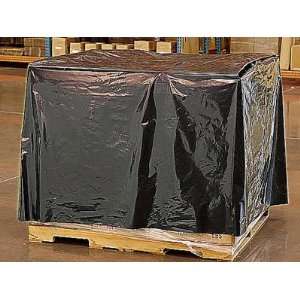  48 x 40 x 48 3 Mil UVI Opaque Black Pallet Covers 