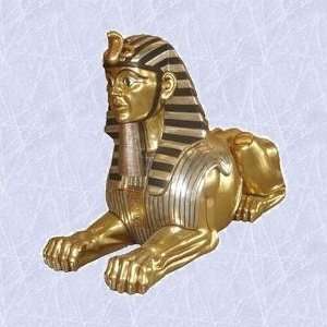  Giant sphinx statue egyptian replica sculpture gilded 