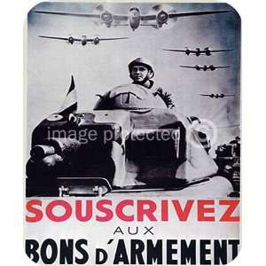   French WW2 SoUScrivez Aux Bons DArmement MOUSE PAD