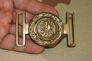 Civil War Style 2 Piece Pelecan solid Brass Belt Buckle  