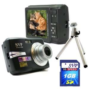  SVP Xthinn 8368 Black 10MP Max 3x Optical Zoom 3 LCD 