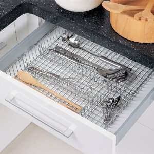  Chrome Drawer Tray   Large Flatware Organizer