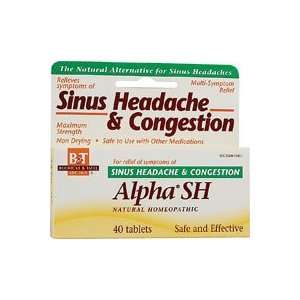  Alpha SH Sinus Headache & Congestion   40   Tablet Health 