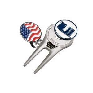  Utah State Aggies Divot Tool Hat Clip with Golf Ball 