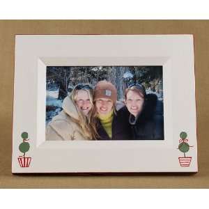  christmas holiday topiary picture frame