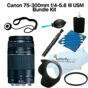  Canon 75 300mm USM f/4 5.6 III USM Telephoto Zoom Lens 