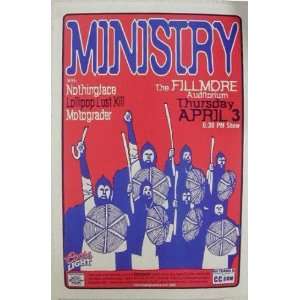  Ministry Fillmore Denver 1997 Concert Poster