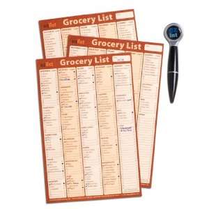  EZ Magnetic Grocery List 3 Pack