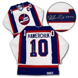  DALE HAWERCHUK Winnipeg Jets SIGNED Hockey Jersey Sports 