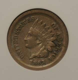 1863 Indian Cent – Mint Error – Broadstruck – ANACS  