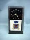 miller lite illuminated analog acrylic clock  