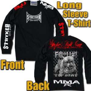  MMA Stryker Fight Gear Black Long Sleeve T shirt Top Dawg 