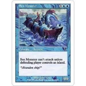 Sea Monster Playset of 4 (Magic the Gathering  7th Edition #97 Common 