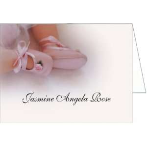  Rose Booties Baby Thank You Cards   Set of 20 Baby