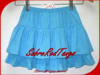NWT HANNA ANDERSSON SCOOTER SKIRT SKORT CLEARWATER BLUE 130 8  