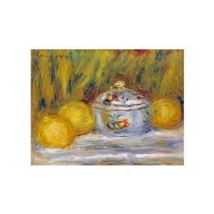  Sugar Bowl And Lemons by Pierre Auguste Renoir. size 14 