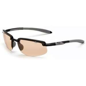  Bolle Upshot Shiny Black Modulator Amber Sunglasses 