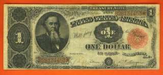 00 1891 LARGE US Treasury COIN Note SOLID VF  