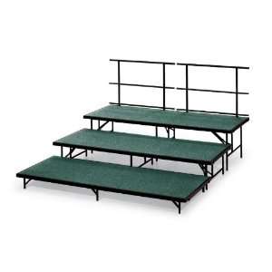 Midwest Folding Products Hardboard Deck Straight Choral Riser Set Add 