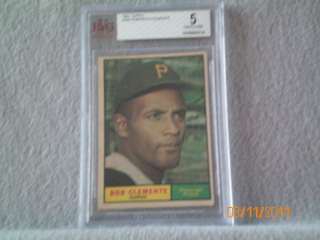 ROBERTO CLEMENTE 1961 TOPPS #388 BVG GRADED CARD  