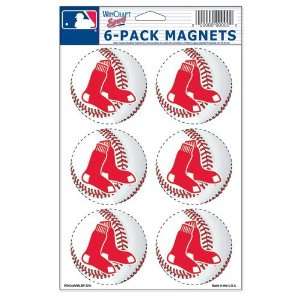 MLB Boston Red Sox Magnet Set   6pk 