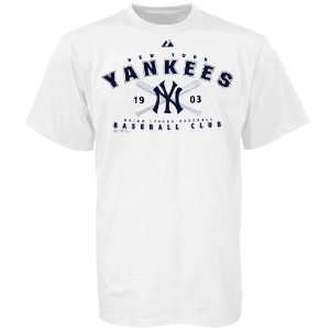    Majestic New York Yankees White Next Up T shirt