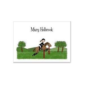  Horseback Rider Folded Notecard