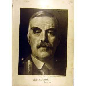  1917 Portrait General Robertson Old Print Ww1 War
